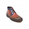 British Collection Playboy Wingtips 3 Tone Brown combo