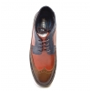 British Collection Playboy Wingtips 3 Tone Brown combo