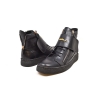 British Collection "Empire"  Black Leather High Top