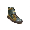 British Collection "Empire Green Leather High Top w/Crepe Sole