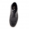 British Collection Black Ostrich and Wingtip Leather