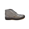 British Collection Gray Ostrich and Wingtip Leather