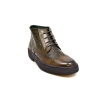 British Collection Olive Ostrich and Wingtip Leather