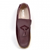 British Collection Brooklyn I Burgundy Leather and Suede