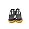 British Collection Apollo-Black and White Leather Slip-on