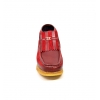 British Collection Apollo-Red Leather and Suede Slip-on