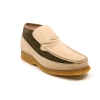 British Collection Checkers-Beige and Olive Suede Slip-ons
