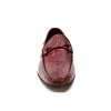 British Collection "Capitan" Bordeaux Ostrich Leather Slip-on