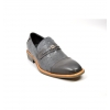 British Collection "Dolche" Gray Ostrich Leather