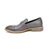 British Collection "Dolche" Gray Ostrich Leather