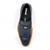 British Collection "Dolche" Navy Ostrich Leather