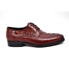 British Collection "Elegance" Bordeaux Croc Leather