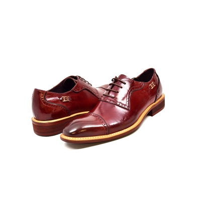 British Collection "Executive" Bordeaux Leather Oxford