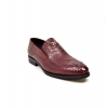 British Collection "Shiraz" Bordeaux Croc Leather