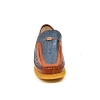 British Collection "Harlem"  Blue/Tan Ostrich Leather