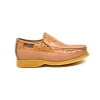 British Collection "Harlem" Cognac Ostrich Leather