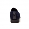 British Collection "Shiraz" Navy Croc Leather and Suede