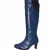 Peearge LB7060 Ladies Thigh High Boots Navy Leather